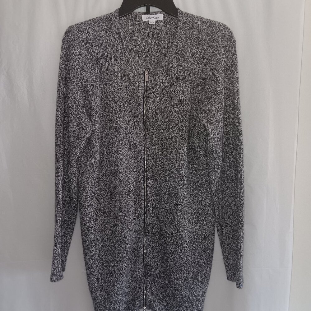 CALVIN KLEIN FULL ZIP CARDIGAN SWEATER